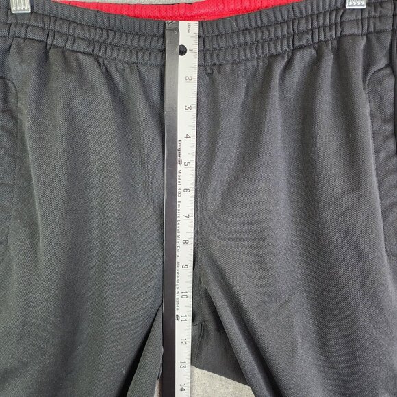 Mens Black Adidas track pants Athletic Casual Side zip pocket Size L - Picture 9 of 14